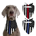 Dog Bandanas for Large Dogs Neck Gaiter Bandanas for Dogs Small and Medium Breeds Dog Scarf for Boys Girls Dog Scarf Dog Accessories Apparel Dog Outdoor 3D Print Dog Gift Blue Red Stripe Flag 1PC